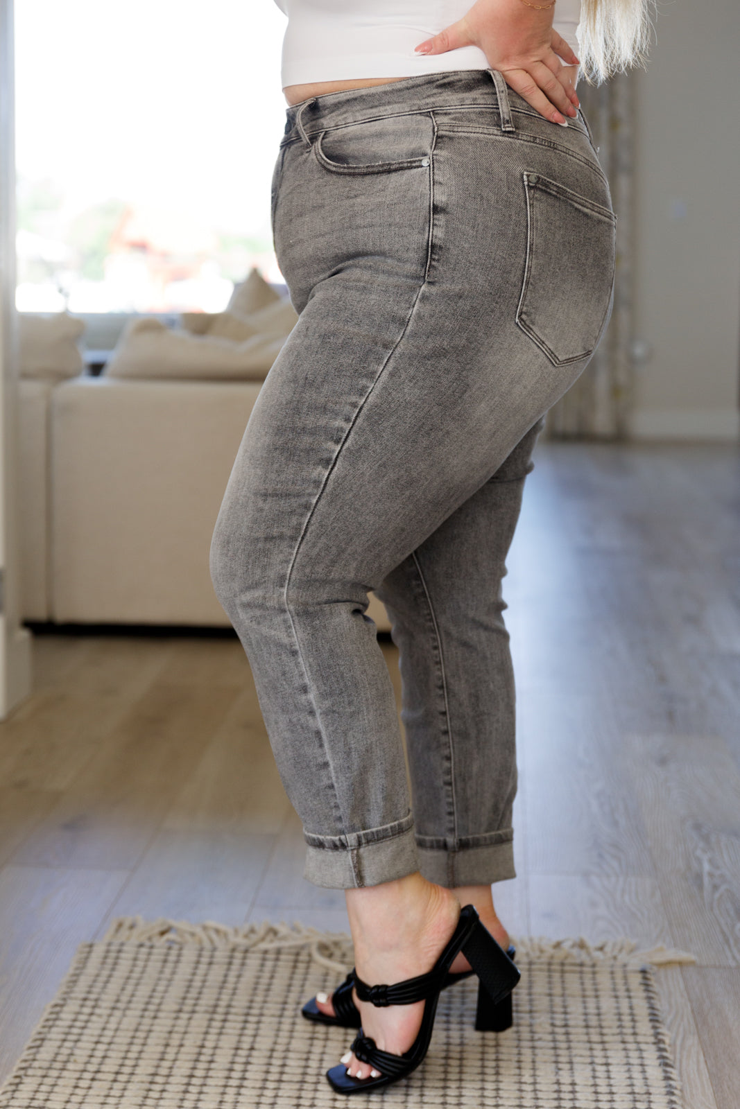Charlotte High-Rise Stone Wash Slim Jeans | Judy Blue