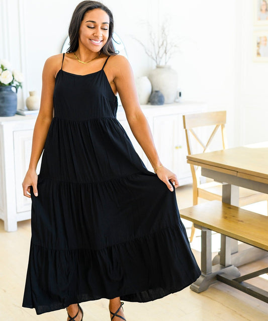 Classically Cool Tiered Maxi Dress
