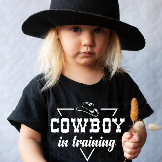 Cowboy in Training Toddler and Youth Tee - Bella Lia Boutique