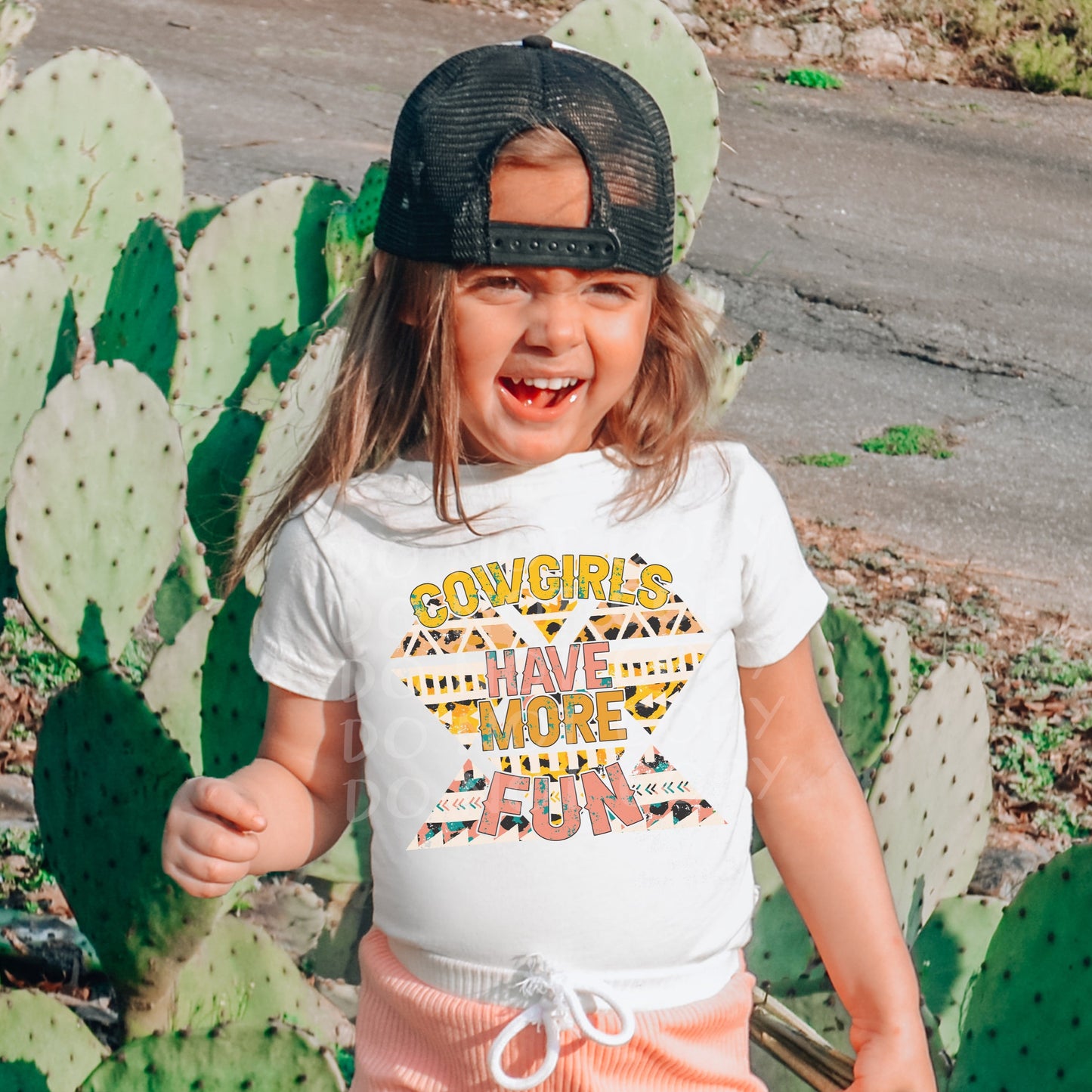 Cowgirls Have More Fun Toddler and Youth Tee - Bella Lia Boutique