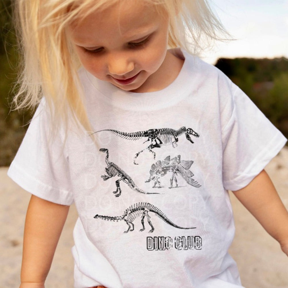 Dino Club Toddler and Youth Tee - Bella Lia Boutique