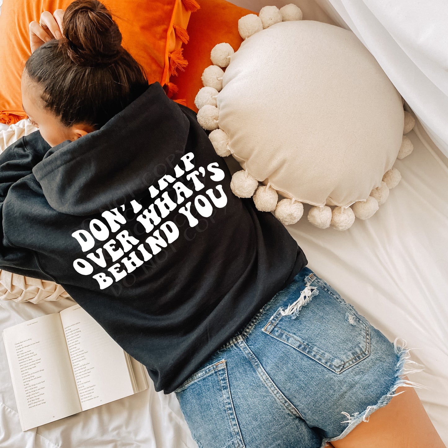 Don't Trip Over What's Behind You Hoodie - Bella Lia Boutique