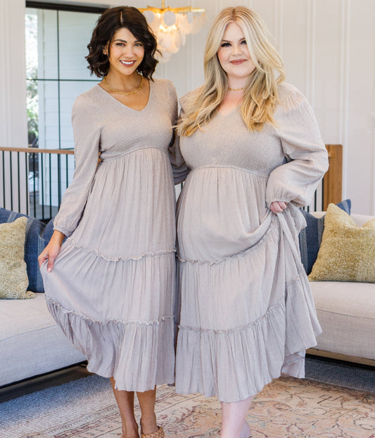 Easy Come, Easy Go Tiered Midi Dress