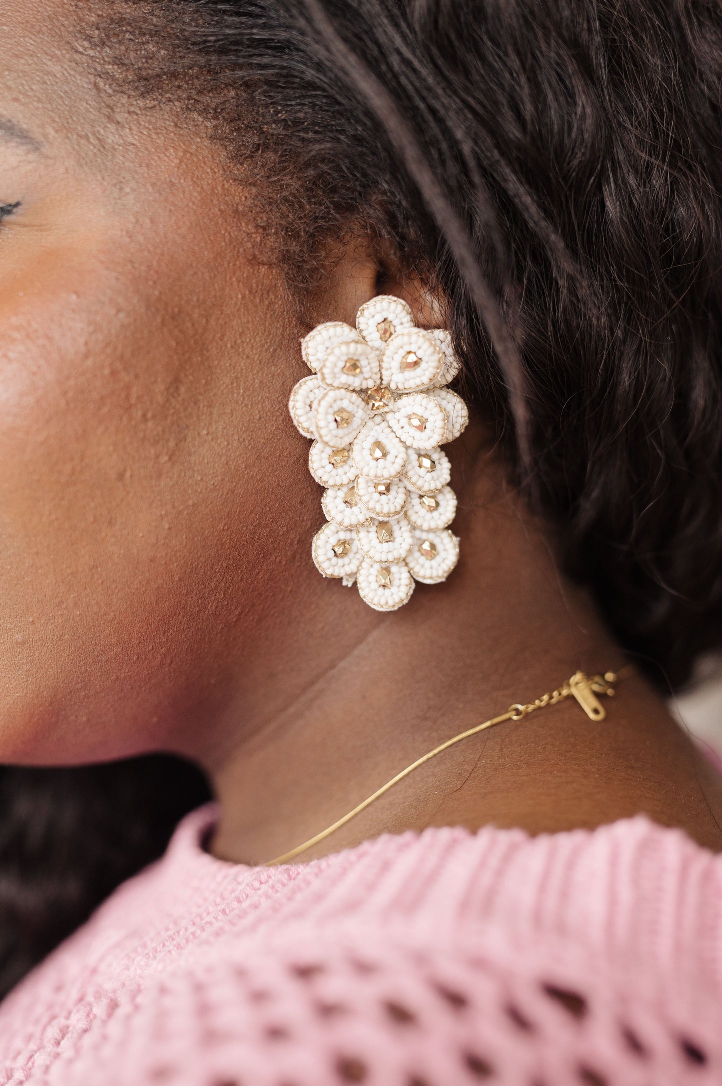 Falling Petals Earrings | Ivory