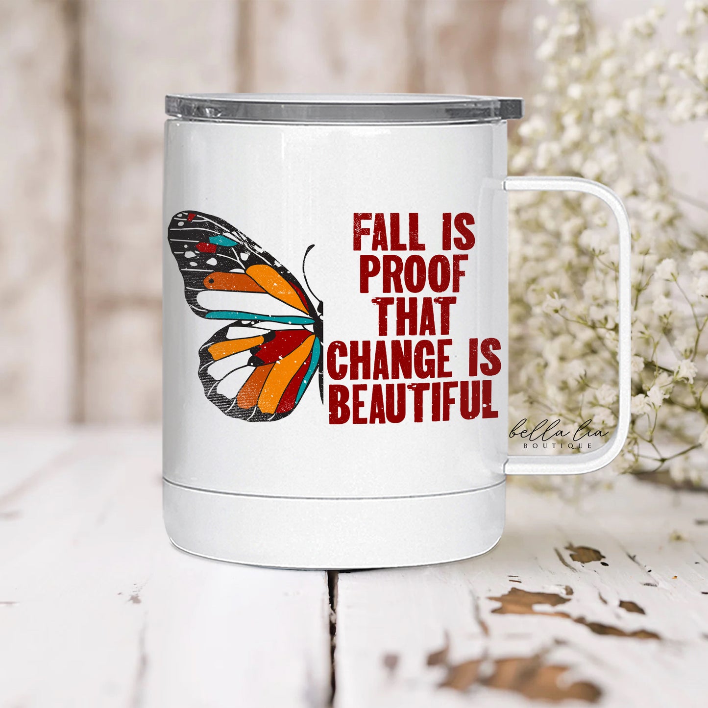 Fall is Proof Travel Camping Mug | 12 oz - Bella Lia Boutique