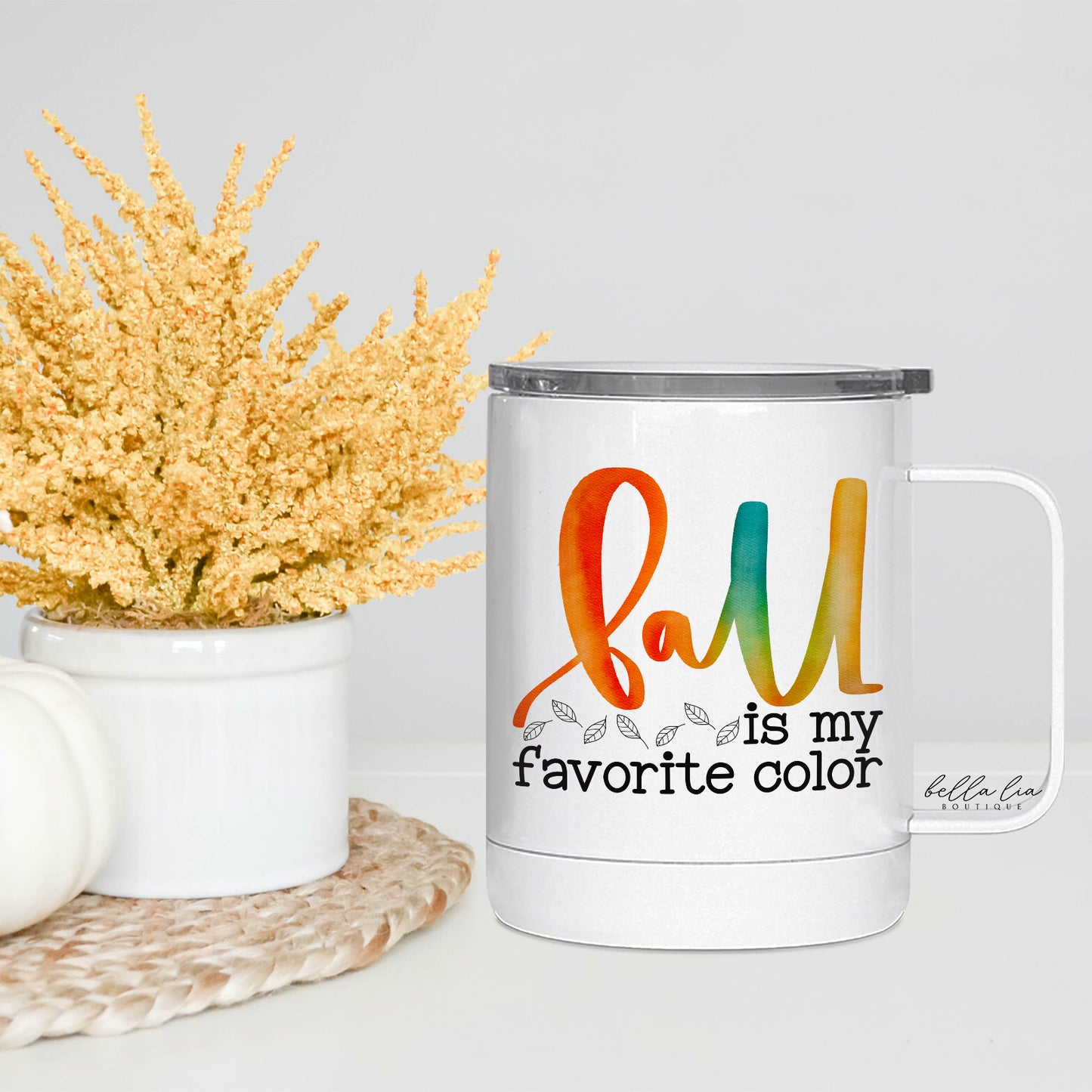 Fall is my Fave Color Travel Camping Mug | 12 oz - Bella Lia Boutique