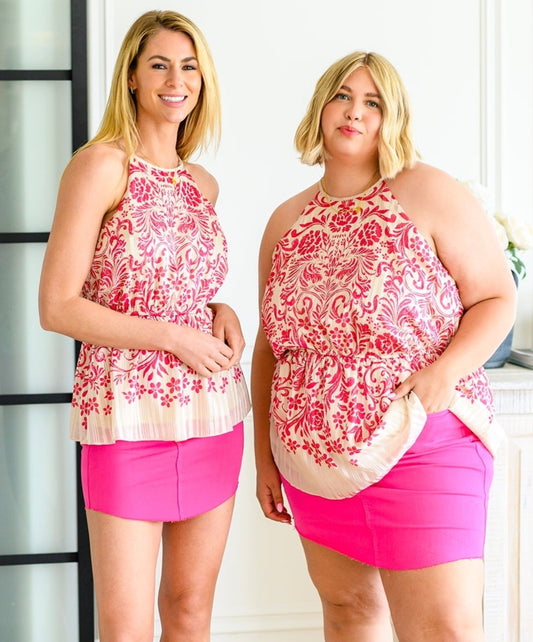 Fantastic Filigree Peplum Blouse