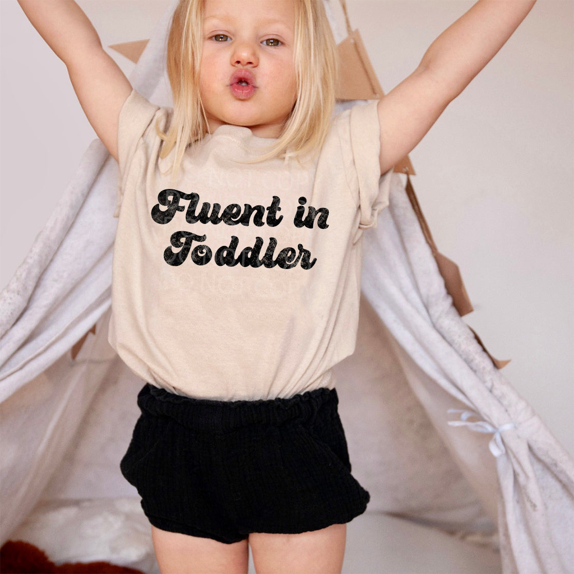 Fluent in Toddler Toddler & Youth Tee - Bella Lia Boutique
