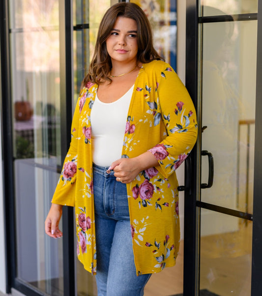 Grow As You Go Floral Cardigan