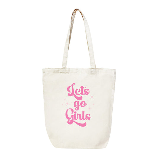 Let's Go Girls Canvas Tote - Bella Lia Boutique