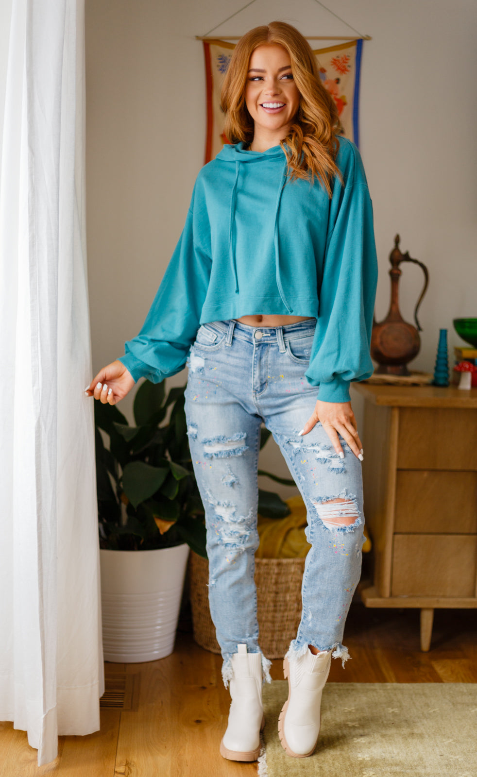 Hanging Out Hoodie - Bella Lia Boutique