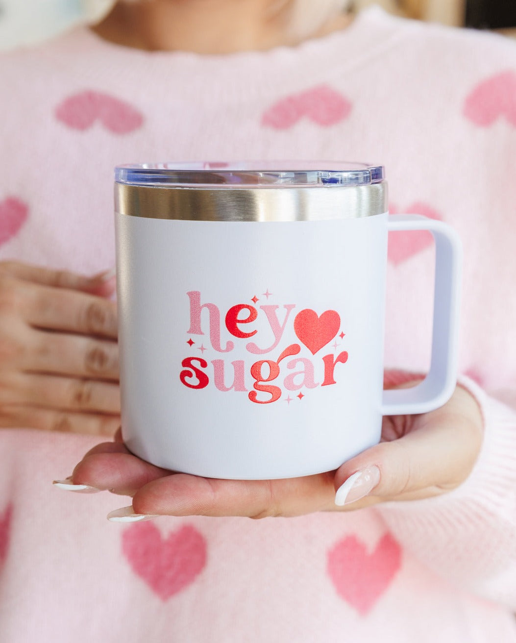 Hey Sugar Double Walled Travel Mug | 14 Oz