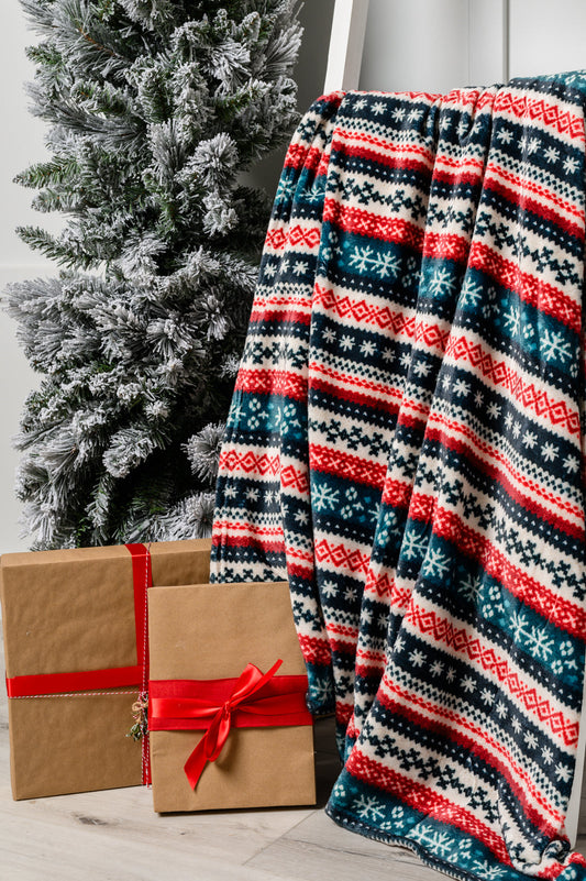 Holiday Fleece Blanket | Sweater Knit