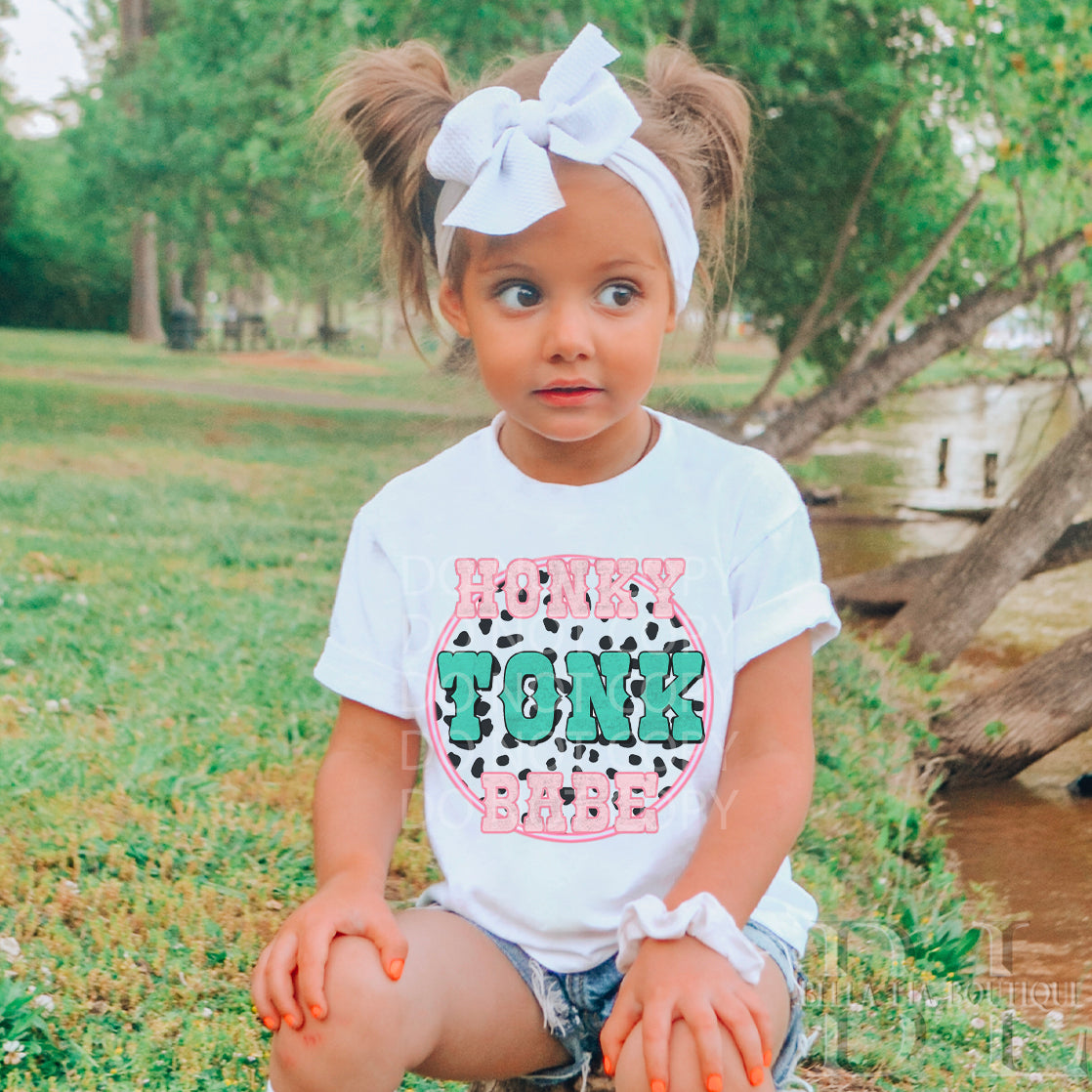 Honky Tonk Babe Toddler and Youth Tee - Bella Lia Boutique
