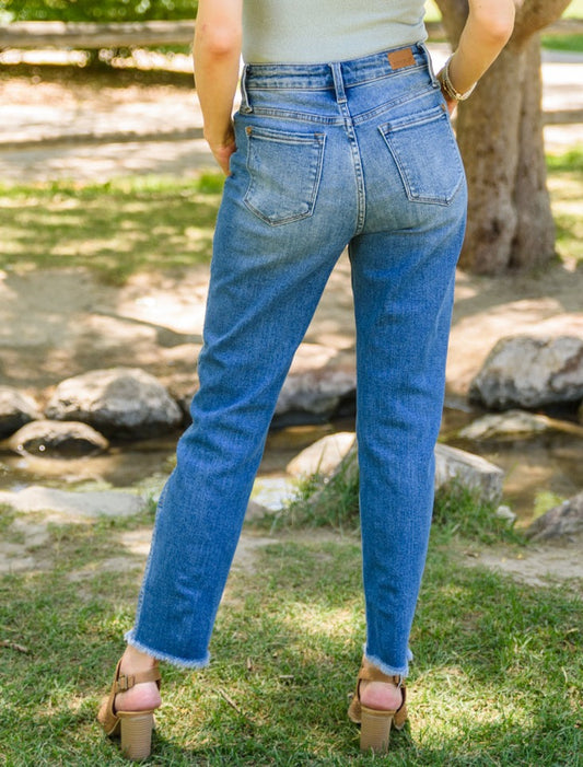 Howdy Embroidery Boyfriend Jeans | Judy Blue - Bella Lia Boutique