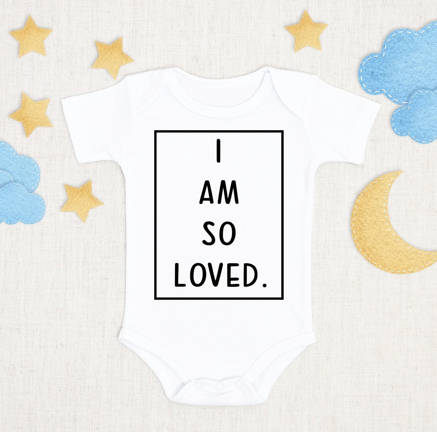 I Am so Loved Infant One-Piece - Bella Lia Boutique