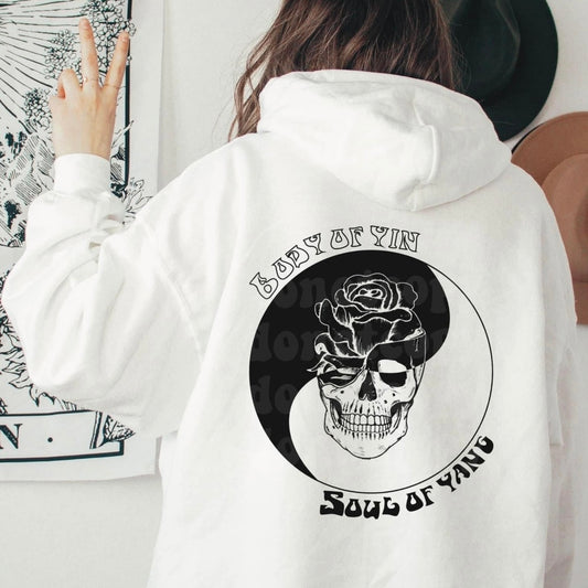 Body of Yin Soul of Yang Hoodie - Bella Lia Boutique