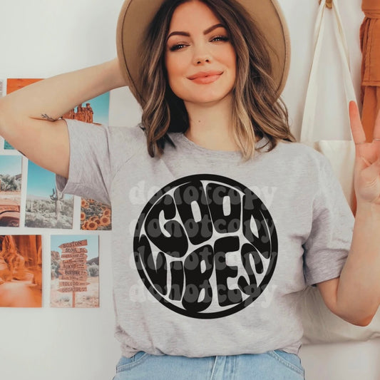 Good Vibes Graphic Tee or Sweatshirt - Bella Lia Boutique