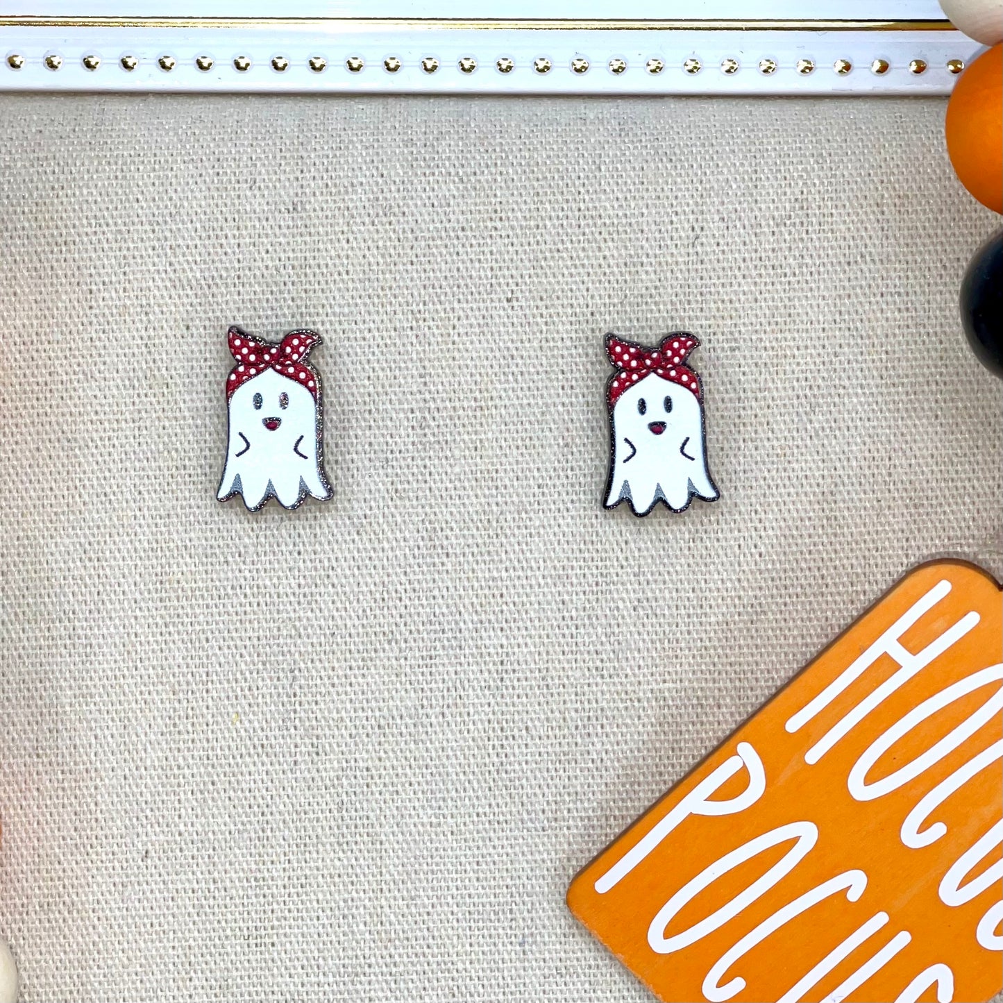 Halloween Acrylic Earrings | Ghosts - Bella Lia Boutique