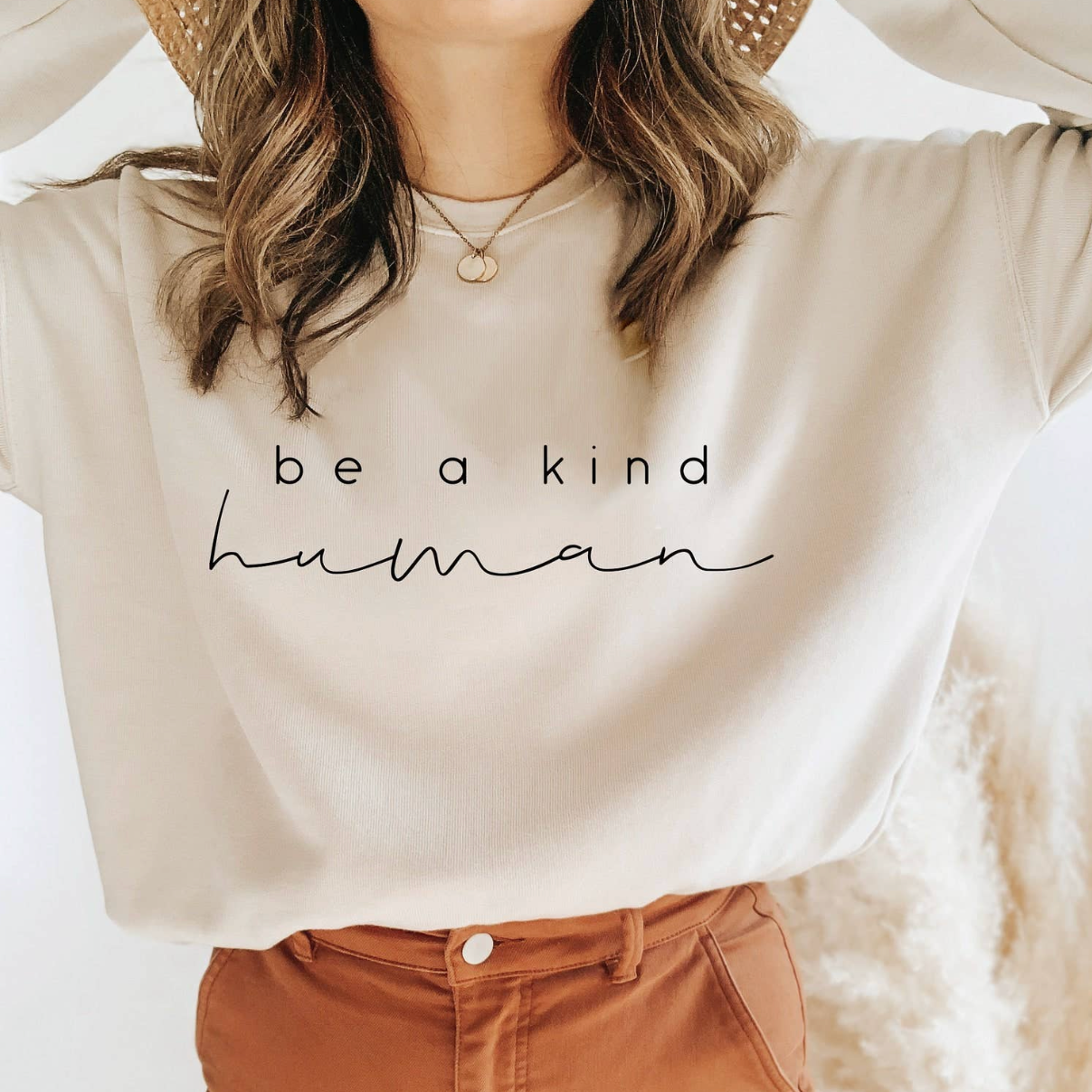 Be a Kind Human Sweatshirt - Bella Lia Boutique