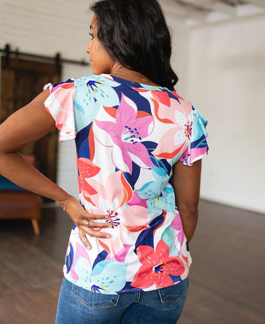 Impossible to Ignore Floral Blouse