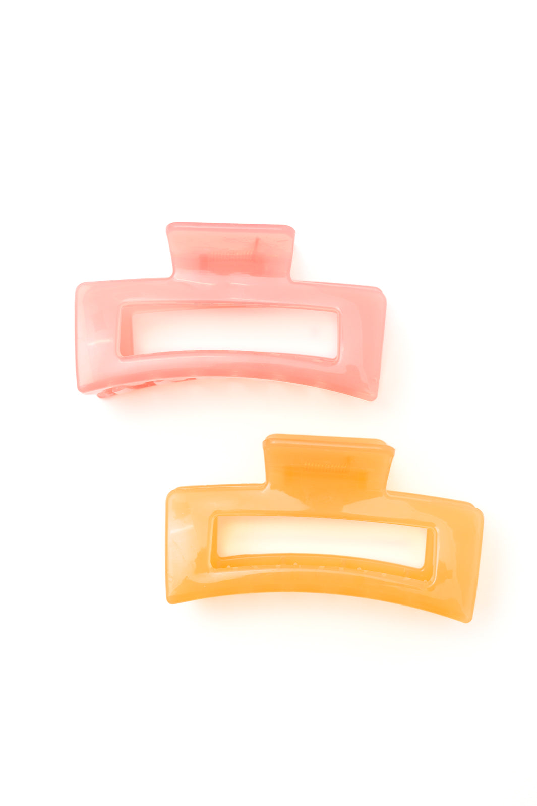 Jelly Rectangle Claw Clip | Watermelon