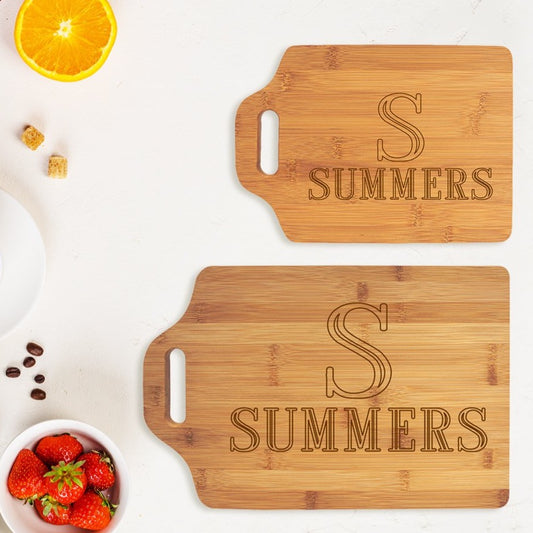 Personalized Single Initial Name Cutting Board - Bella Lia Boutique