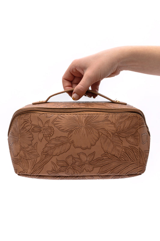 Life In Luxury Large Capacity Cosmetic Bag | Tan
