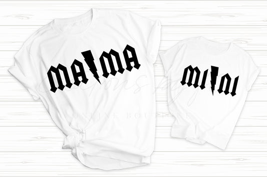 Lightening Mama and Mini TShirts - Bella Lia Boutique