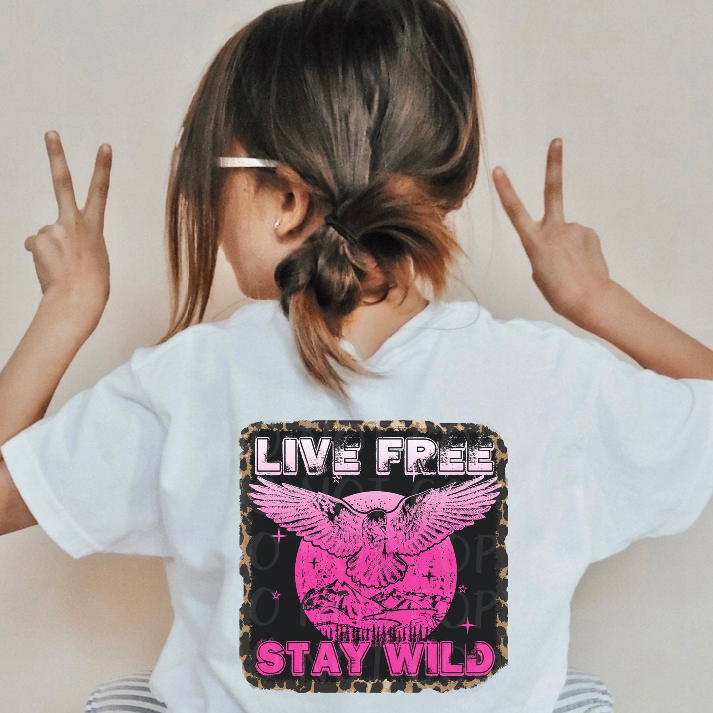 Live Free Stay Wild Toddler and Youth Tee - Bella Lia Boutique