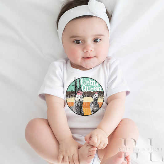 Llama Queen Infant One-Piece - Bella Lia Boutique