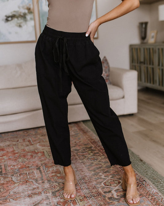 Love Me Dearly High Waisted Pants | Black