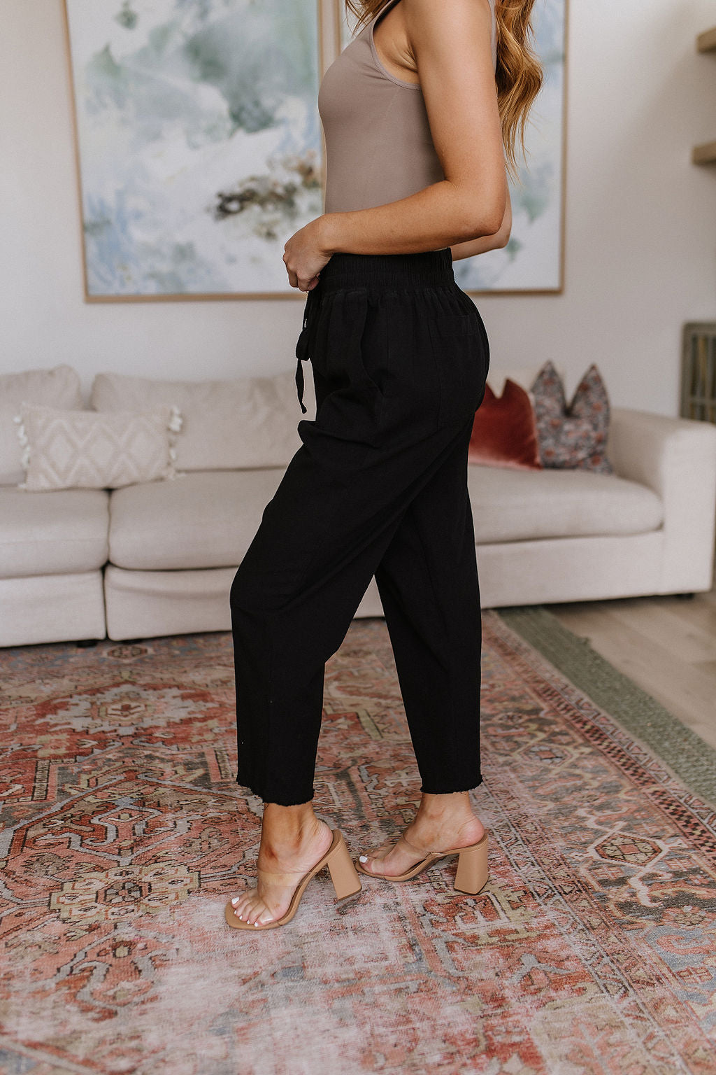 Love Me Dearly High Waisted Pants | Black