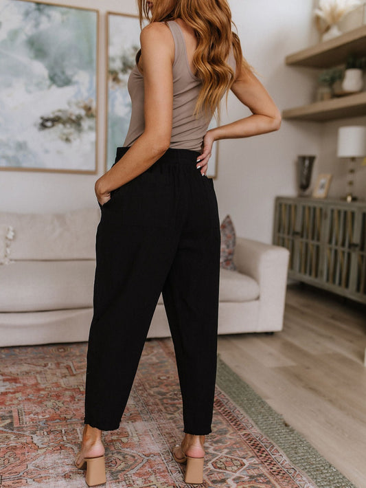 Love Me Dearly High Waisted Pants | Black