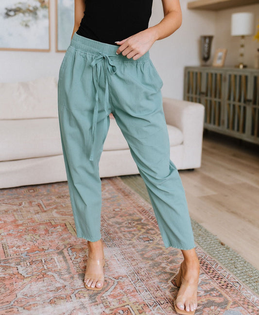 Love Me Dearly High Waisted Pants | Jade