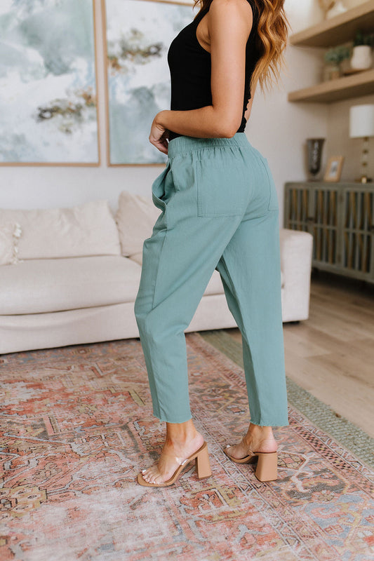 Love Me Dearly High Waisted Pants | Jade