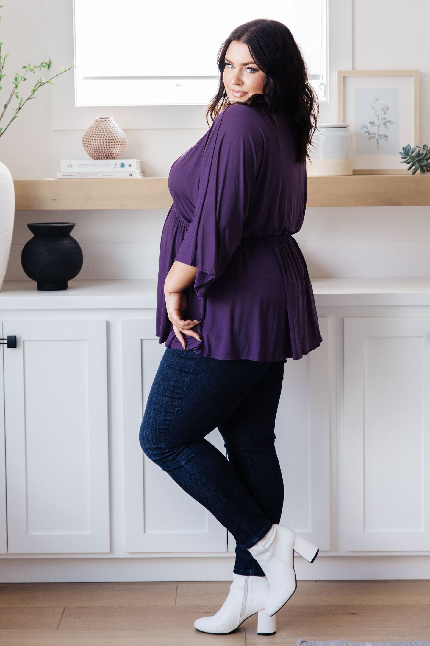 Love On The Line Peplum Blouse