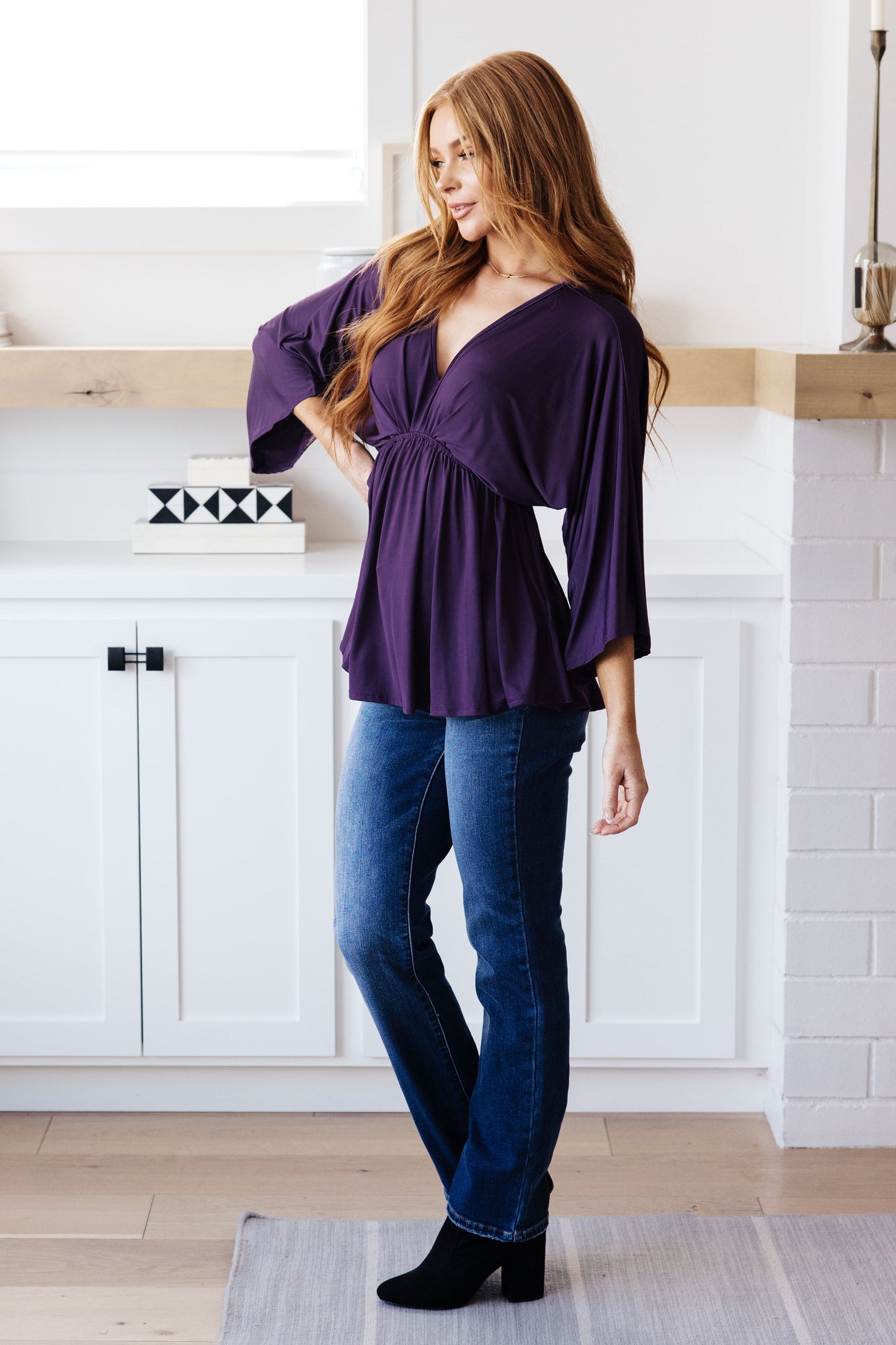 Love On The Line Peplum Blouse