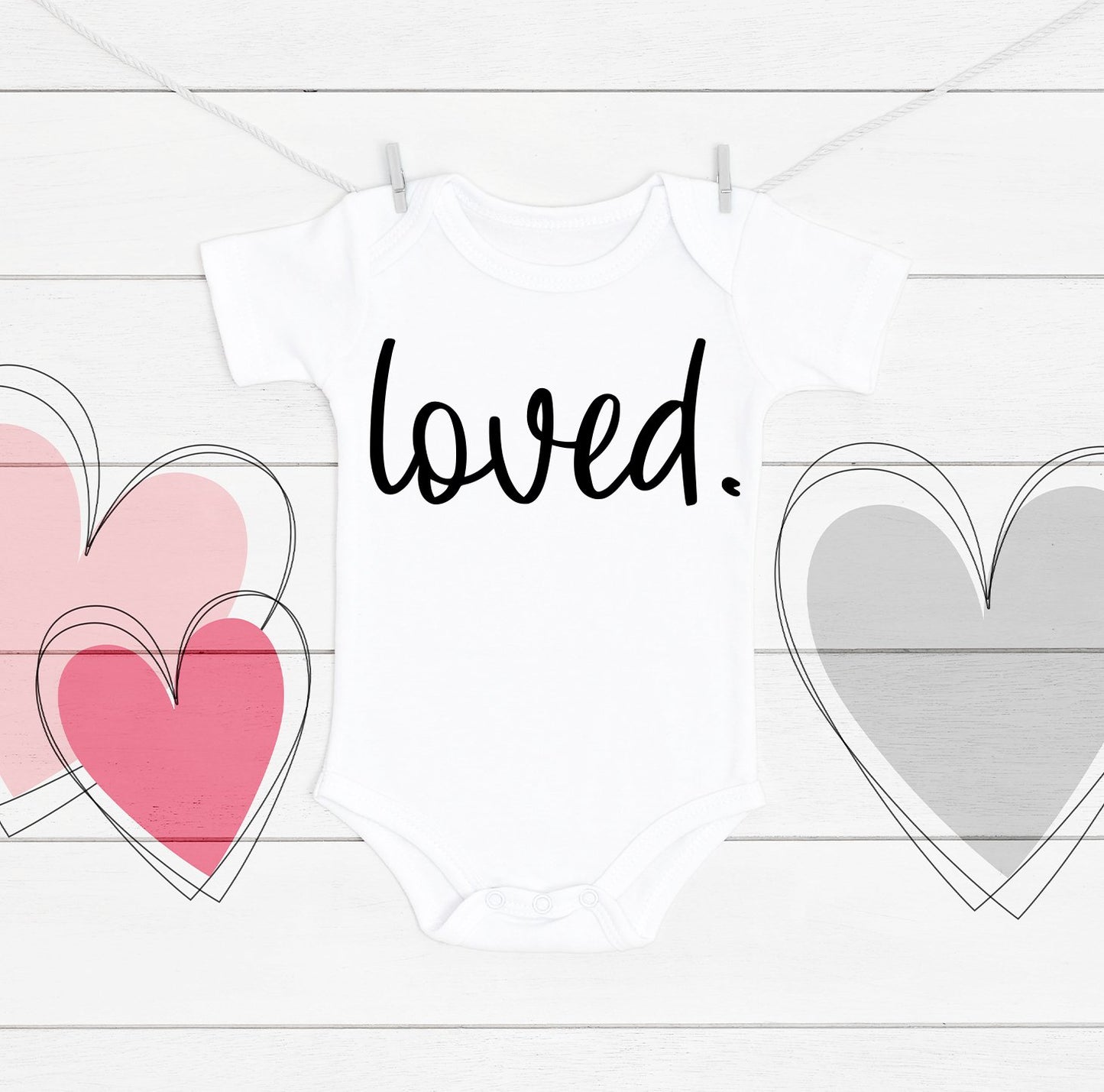 Loved Infant One-Piece - Bella Lia Boutique