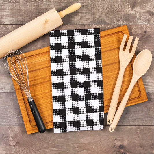 Black Buffalo Check Hand Towel - Bella Lia Boutique