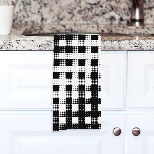 Black Buffalo Check Hand Towel - Bella Lia Boutique