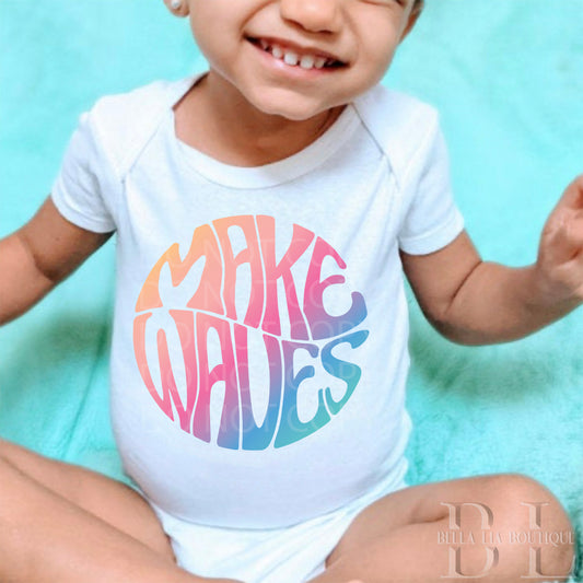 Make Waves Infant One-Piece - Bella Lia Boutique