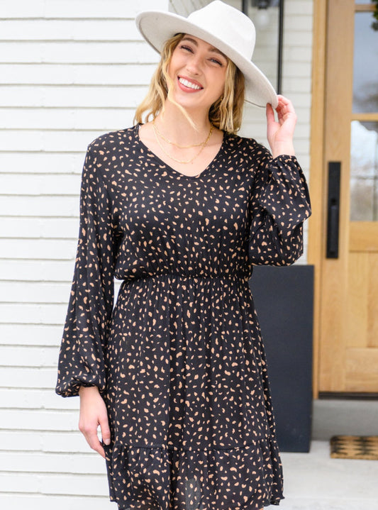 Make Your Happiness Dress | Black - Bella Lia Boutique