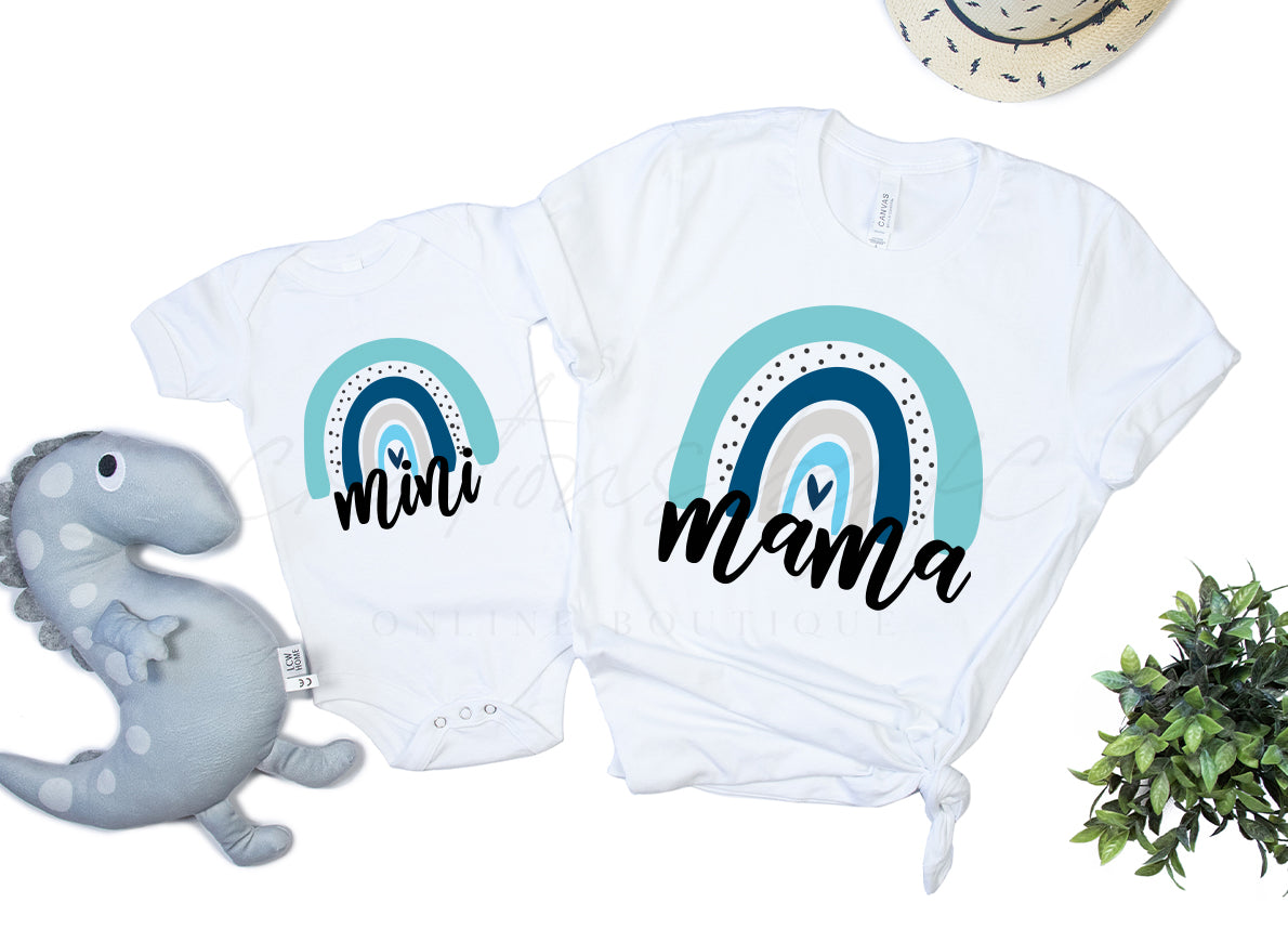 Rainbow Mama and Mini Family TShirts - Bella Lia Boutique