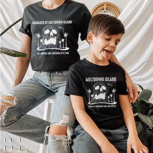 Meltdown Island Mama & Mini Graphic Tee - Bella Lia Boutique