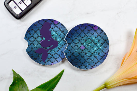 Mermaid Car Coasters - Bella Lia Boutique