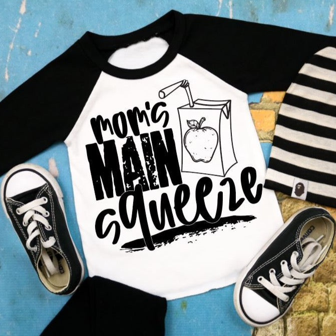 Mom's Main Squeeze Toddler and Youth Raglan - Bella Lia Boutique