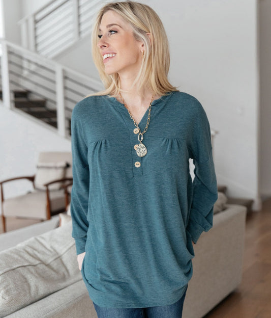 Moon Bay Top | Blue