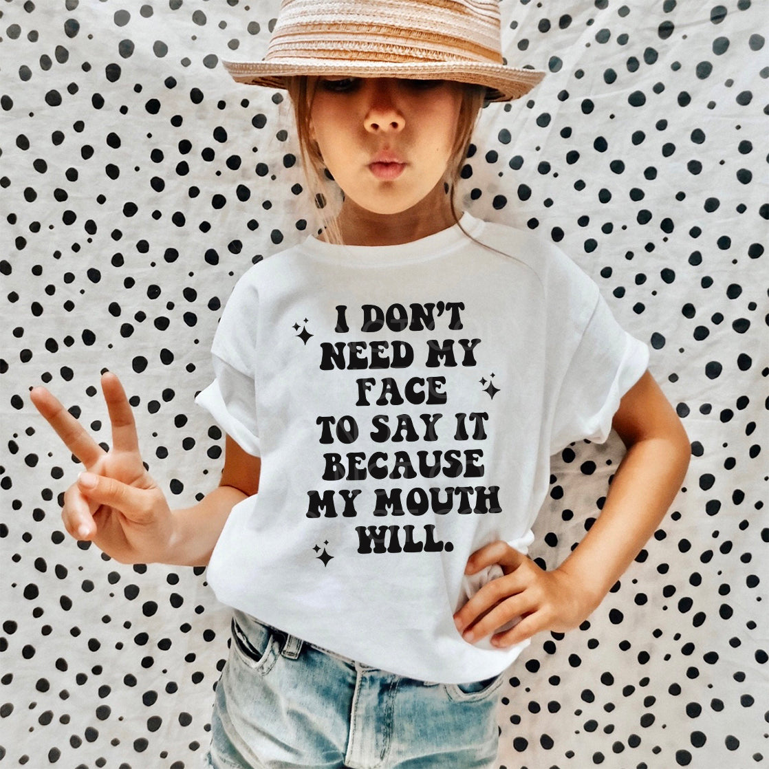 My Mouth Will Say It Toddler & Youth Tee - Bella Lia Boutique