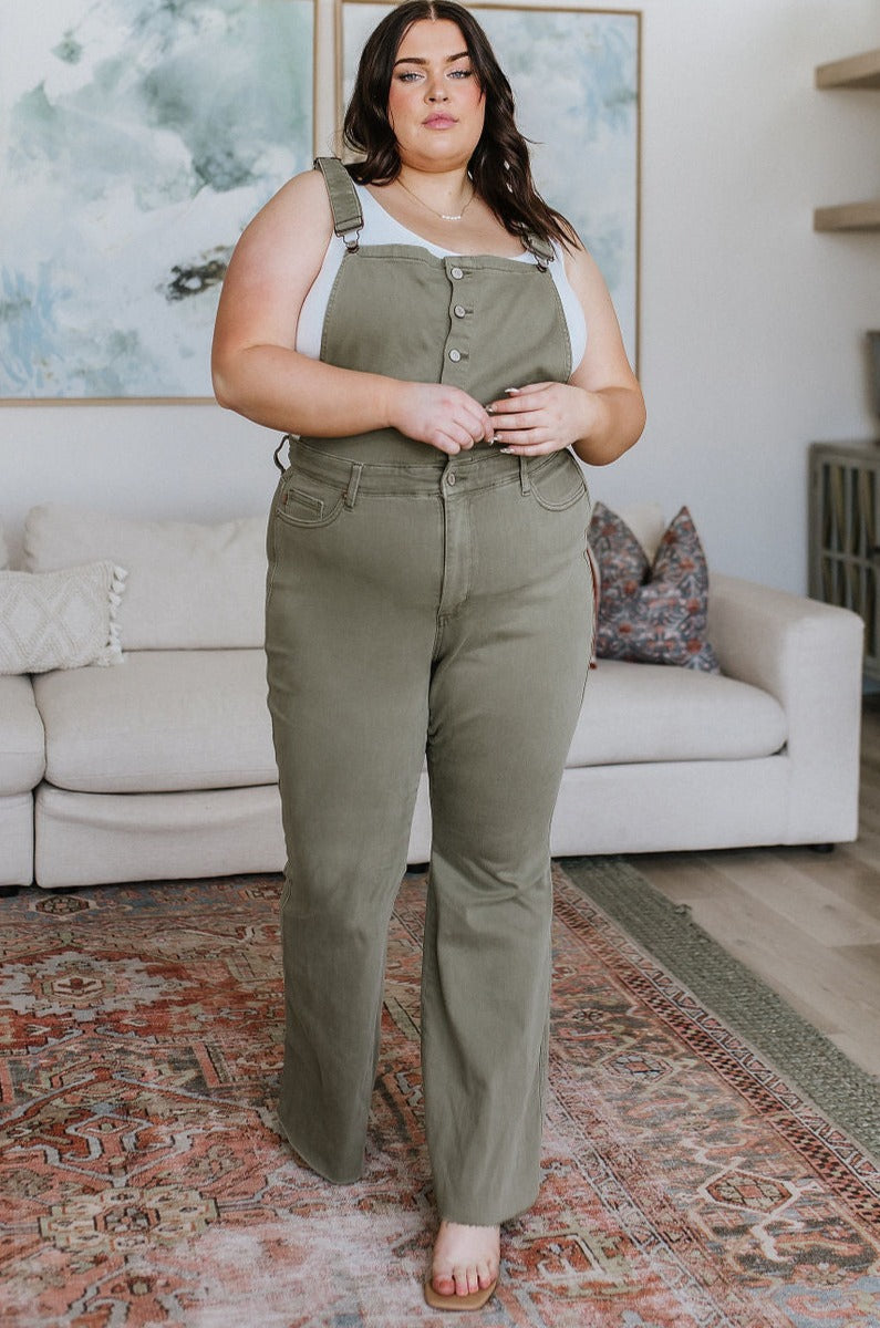 Olivia Control Top Release Hem Overalls | Judy Blue